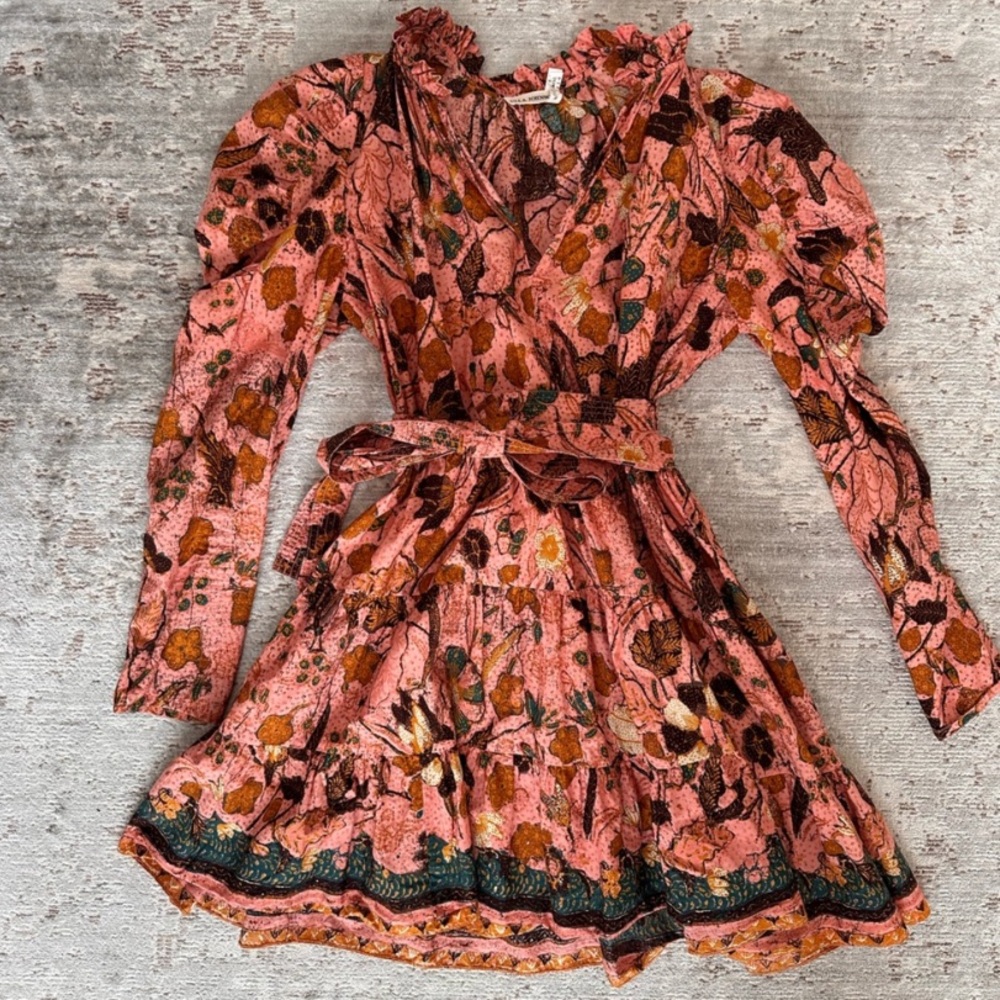 Ulla Johnson Pink Floral mini dress